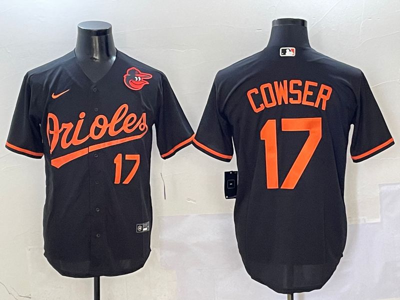 Men Baltimore Orioles #17 Cowser Black Game 2025 Nike MLB Jersey style 8